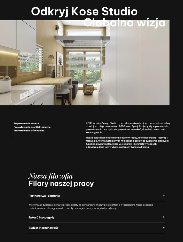 Portfolio – widok alternatywny